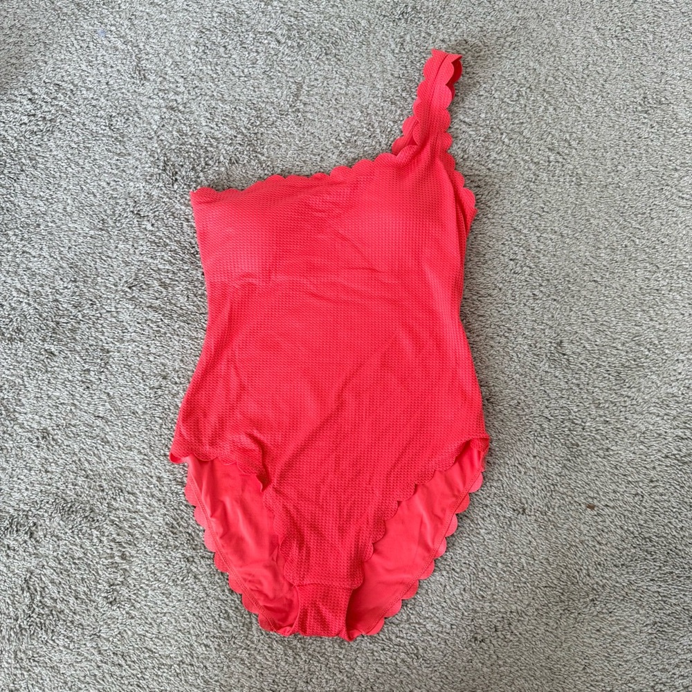 Aerie One-Shoulder Pink One Piece Swimsuit